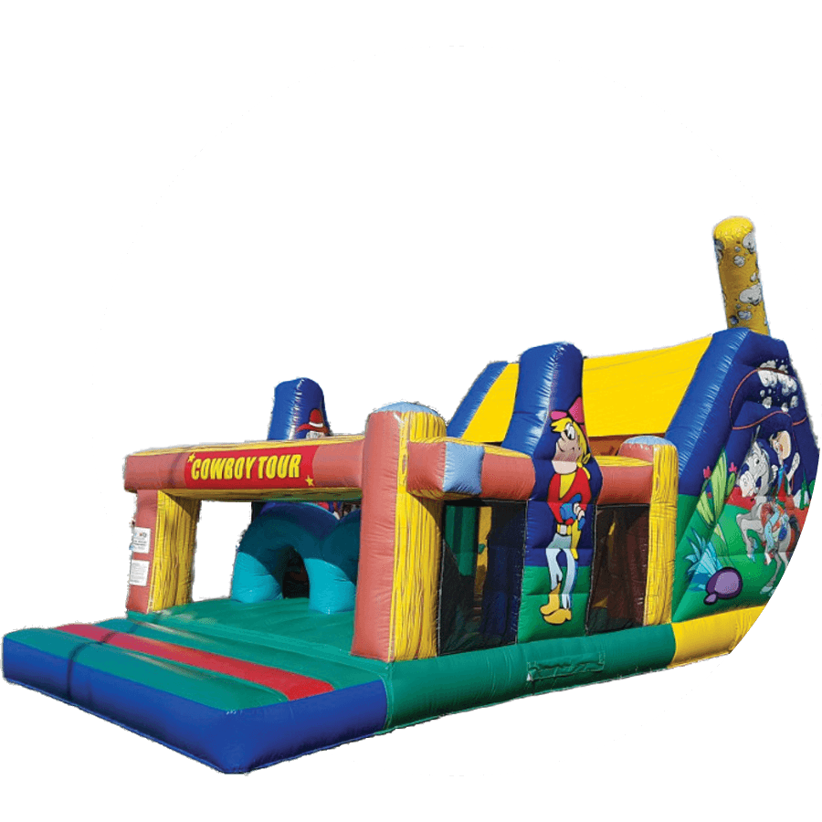 Skákací hrad - Překážková dráha Kovboj